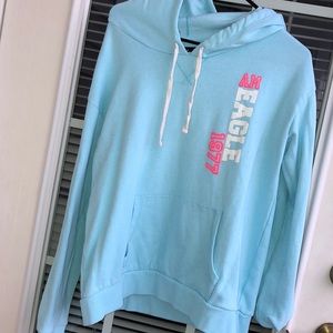 American Eagle Powder Blue Hoodie
